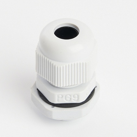 Сальник PG9 диаметр проводника 4-8 мм STEKKER, IP54, серый (DIY упаковка 3 шт) (без мембраны) - фото