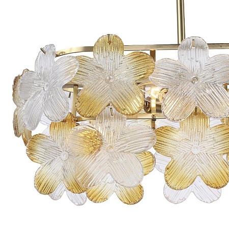Светильник подвесной ST-Luce золотистый/Прозрачный, январный E14 8*60W SL6240.203.08 - фото