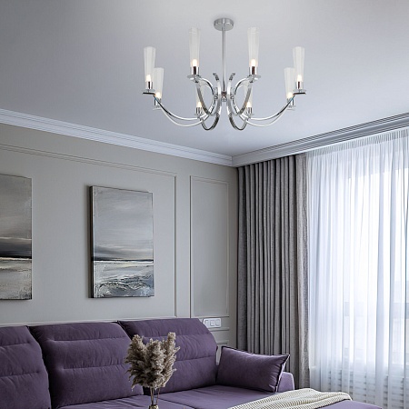 Потолочный светильник Eurosvet 60141/8 хром - фото