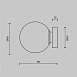 Настенный светильник (бра) Maytoni Basic form MOD321WL-01B - фото