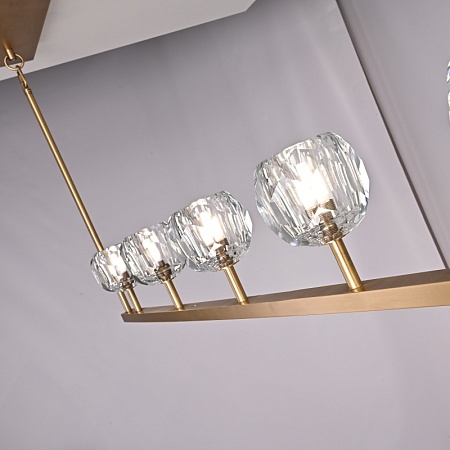 Люстра Rh Boule De Cristal Linear Chandelier 6 Bronze Imperiumloft 240202-22 - фото