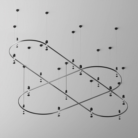 Шинопровод полукруг 650 мм Technical TRX154-SR-D650-B - фото