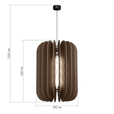 Светильник подвесной ST-Luce Черный/Серый E27 1*60W SL3004.453.01 - фото