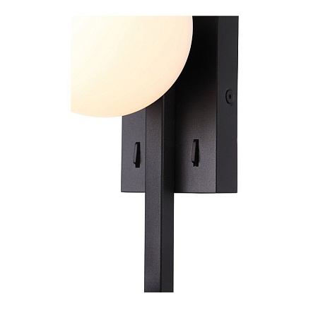 Светильник настенный ST-Luce Черный/Белый LED 2*1+4W 3200K SL1581.401.02 - фото