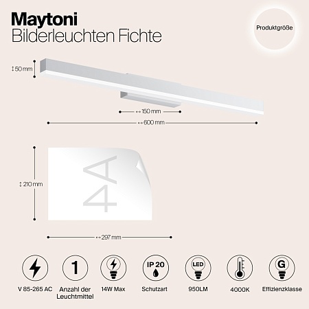 Подсветка Maytoni Fichte MIR012WL-L14W4K - фото