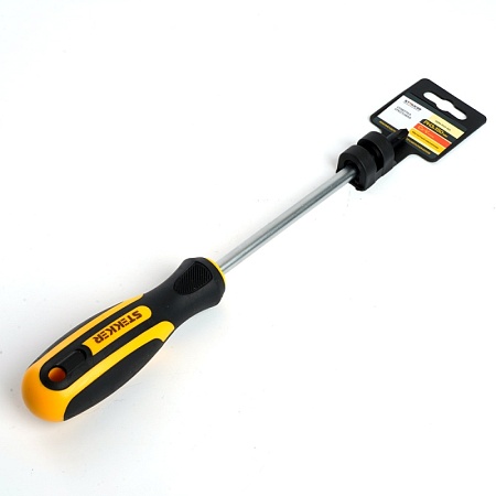 Отвертка крестовая STEKKER Ph 3 х 150 мм, Cr-V, SDM-PH3-150 - фото