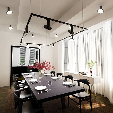 Трековый светодиодный светильник для однофазного шинопровода Brain черный 12W 4200K LTB50 Elektrostandard - фото