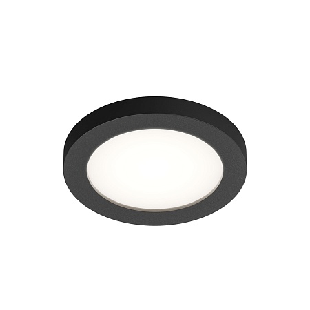 DK3012-BK Встраиваемый светильник влагозащ., IP 44, 50 Вт, GU10, черный, алюминий - фото