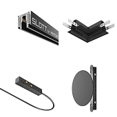 Трековая система Technical магнитная для натяжного потолка чёрная 150x150 TS-R-150-TR107-2-5W3K-B