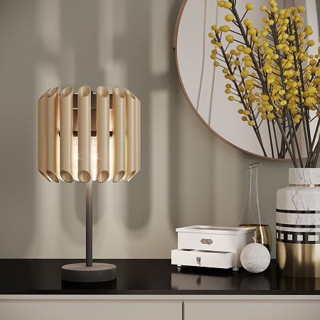 Настольный светильник Bogate's 01106/3 латунь / черный - фото