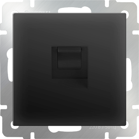 Розетка Ethernet RJ-45 черный матовый WL08-RJ-45 - фото