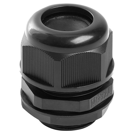 Сальник MG32 диаметр проводника 18-25 мм STEKKER, IP68, чёрный - фото