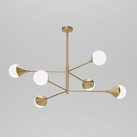 Потолочный светильник Eurosvet 60168/6 латунь - фото