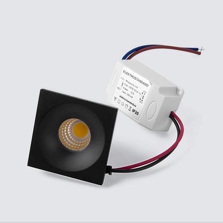 Встраиваемый точечный светильник Plain S 3W белый 15271/LED - фото