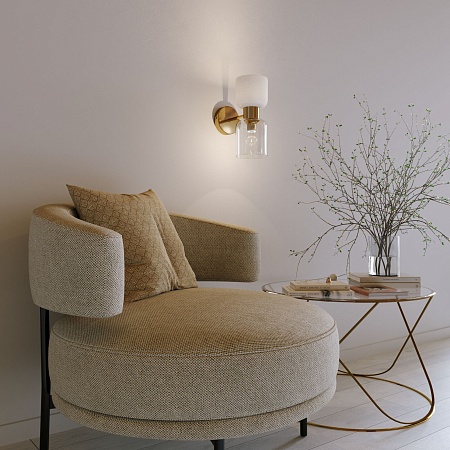 Настенный светильник Eurosvet 60118/2 латунь - фото