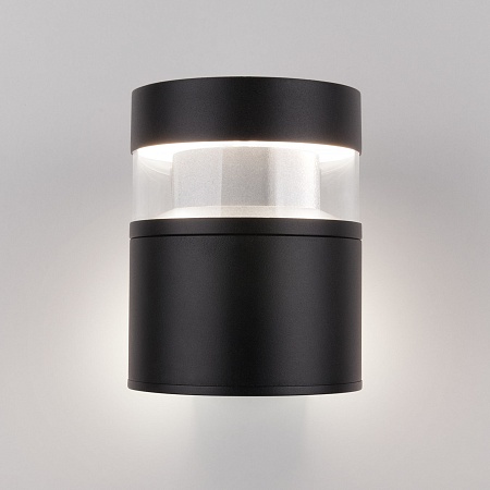 Уличный настенный светодиодный светильник Черный 1530 TECHNO LED черный Elektrostandard - фото