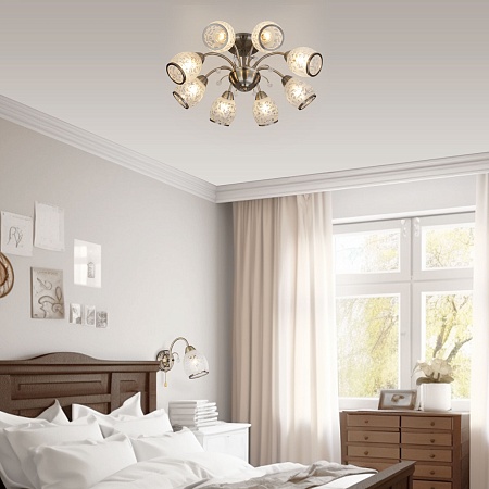 Потолочный светильник Eurosvet 30026/8 античная бронза - фото