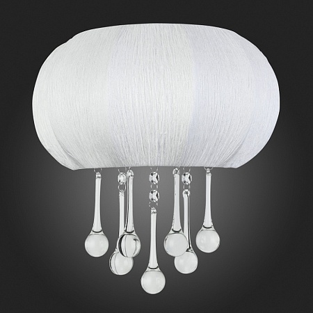 Бра ST-Luce Хром/Белый, Прозрачный E14 2*40W SL350.051.02 - фото