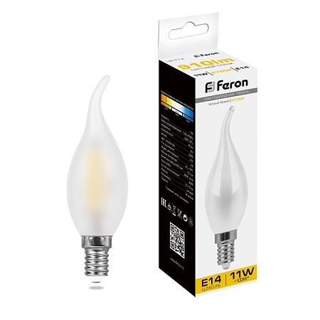 Лампа светодиодная Feron LB-714 Свеча на ветру E14 11W 230V 2700K - фото