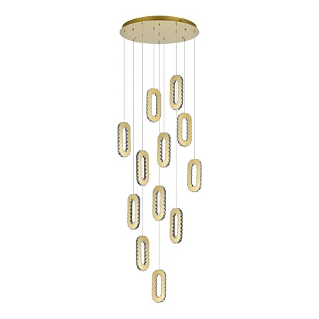 Светильник подвесной ST-Luce Золотистый/Золотистый, Прозрачный LED 12*9W 3000K SL6506.203.12 - фото