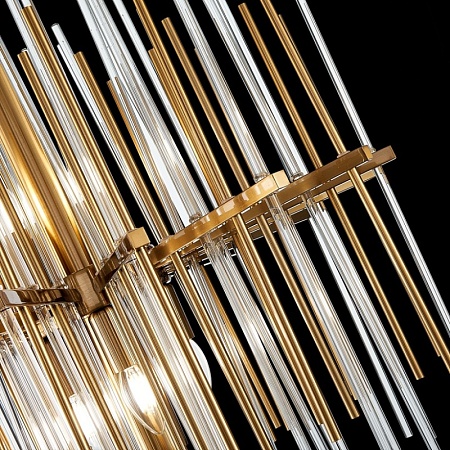 Люстра подвесная ST-Luce Латунь/Прозрачный, Латунь E14 8*40W SL1628.303.08 - фото