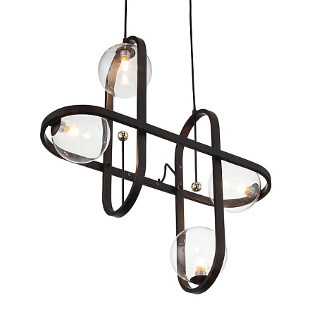 Светильник подвесной ST-Luce Черный/Прозрачный G9 4*5W SL1201.403.04 - фото