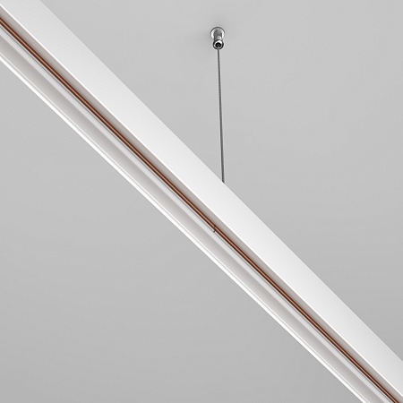 Коннектор прямой Exility накладной белый - фото