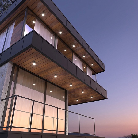 Уличный потолочный светильник Light LED 2105 IP54 35132/H черный Elektrostandard - фото