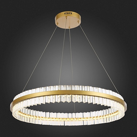 Светильник подвесной ST-Luce Матовое золото/Прозрачный LED 1*60W 3000K SL383.223.01 - фото