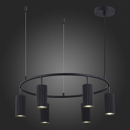 Светильник подвесной ST-Luce Черный/Черный GU10 6*5W 4000K SL1213.403.06 - фото