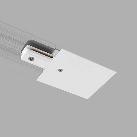 Ввод питания и заглушка торцевая для однофазного встраиваемого шинопровода белый TRPF-1-WH Elektrostandard - фото