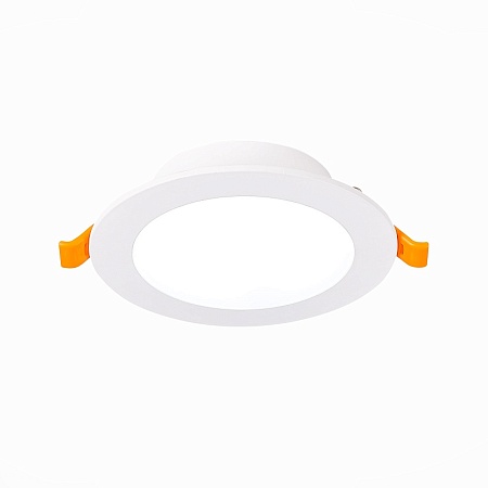 Св-к встр. Белый LED 1*8W 3000K 640Lm Ra80 110° IP20 D120xH30 220-240V ST210.538.08 - фото