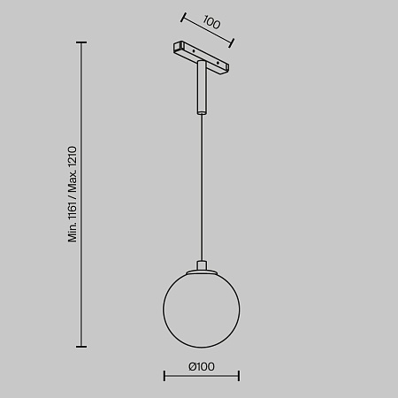Трековый светильник Technical Luna TR178-1-5WTW-B - фото