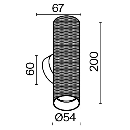 Настенный светильник (бра) Technical C080WL-02-GU10-W - фото