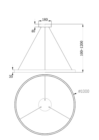 Подвесной светильник Maytoni Rim MOD058PL-L54W4K - фото