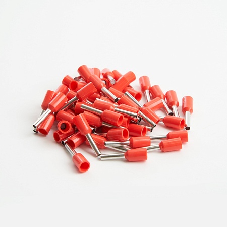 Наконечник штыревой втулочный изолированный  НШВИ 1-8, LD405-108 (упаковка 100 шт) - фото