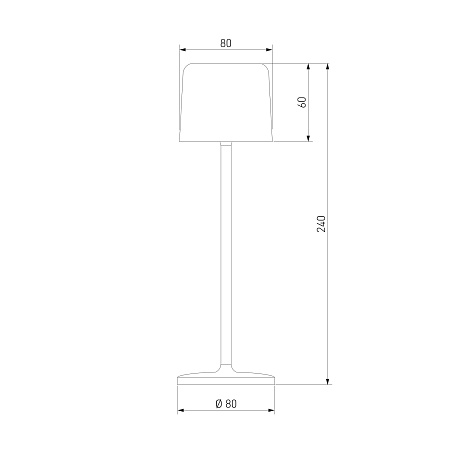 Компактный светодиодный настольный светильник Bitty чёрный IP54 TL70260 Elektrostandard - фото