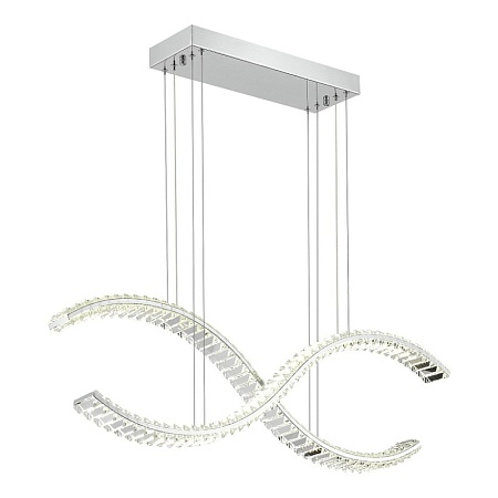 Светильник подвесной ST-Luce Хром/Прозрачный LED 1*44W 3000K SL6206.103.44 - фото