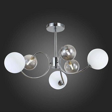 Светильник потолочный Хром/Белый, Дымчатый G9 LED 6*5W SLE220912-06 - фото