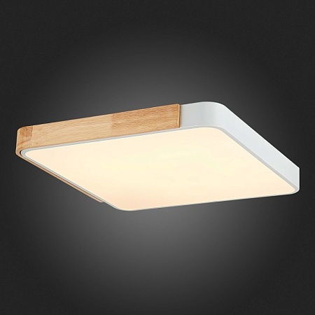 Светильник потолочный Белый, Светлое дерево/Белый LED 1*42W 3000K/4000K/6000K SLE201252-01 - фото