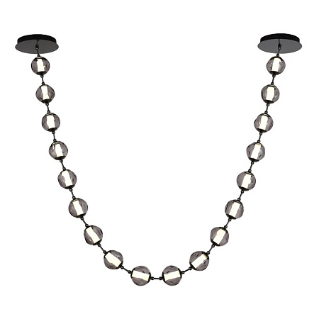 SL6520.403.18 Светильник подвесной ST-Luce черный жемчуг/прозрачно-дымчатый LED 1*90W 4000K HELMI - фото