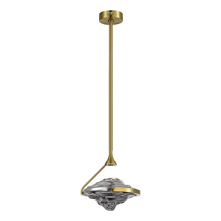 Светильник подвесной ST-Luce Латунь/Дымчато-Серый LED 1*19W 3000K SL6115.303.01 - фото