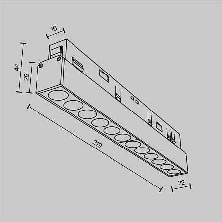 Трековый светильник Technical Points  TR031-2-12W2.7K-B - фото