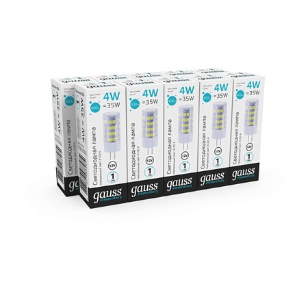 Светодиодная лампа Gauss ELEMENTARY 4W 400Lm 4100K G4 10724 - фото