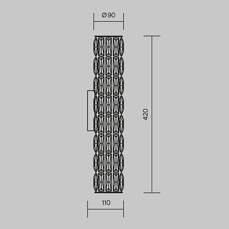Настенный светильник (бра) Maytoni Talento DIA008WL-02CH - фото