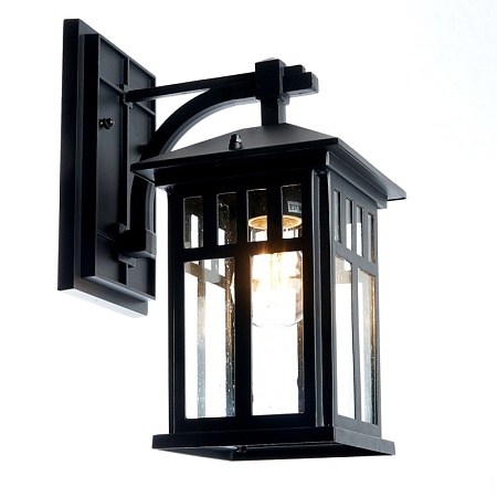 Светильник садово-парковый Feron PL671 на стену вниз 60W 230V E27, черный - фото