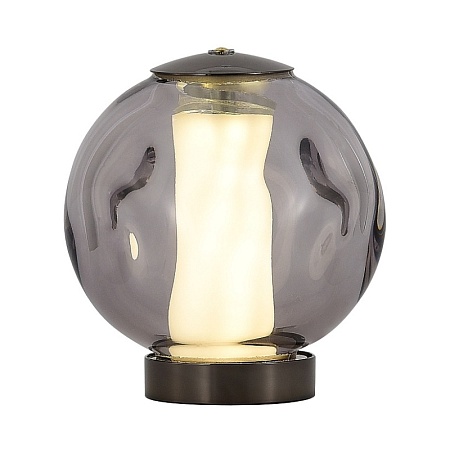 SL6520.404.01 Прикроватная лампа ST-Luce черный жемчуг/прозрачно-дымчатый LED 1*5W 4000K HELMI - фото