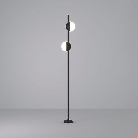 Уличный светильник на столбе PAR 35161/F черный Elektrostandard - фото