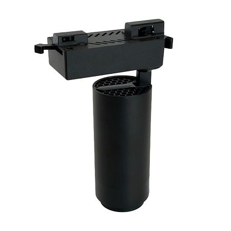 Светодиодный светильник Feron AL137 трековый однофазный на шинопровод 20W 4000K черный, изменяемый угол освещения 15-60град - фото