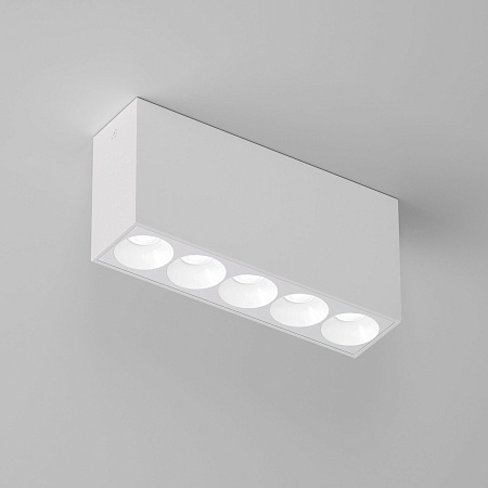 Светильник потолочный светодиодный 10W 4000K белый Block 25108/LED Elektrostandard - фото